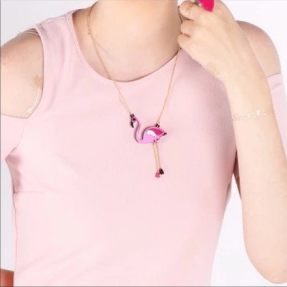 Darling FlamingoNecklace;Free with 2+ bundle if ❤️ - Picture 2 of 3